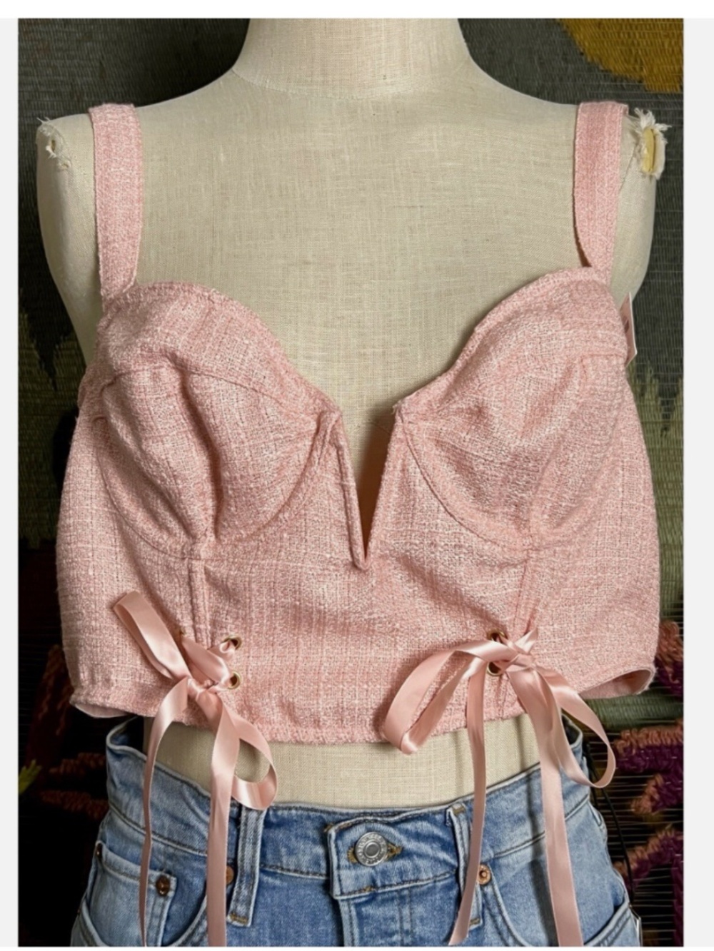 Sexy Anthropologie Bustier Crop Top